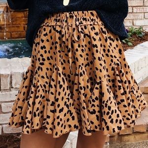 Spotted Ruffle Skort